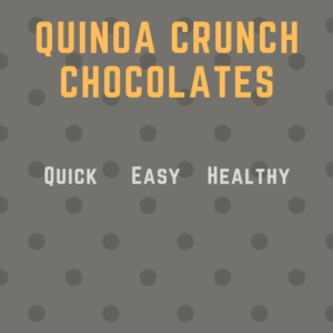 quinoa crunch chocolates