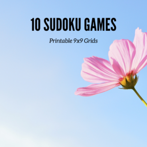 10 Sudoku 9x9 games