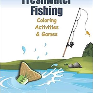 Fishing coloring book for kids