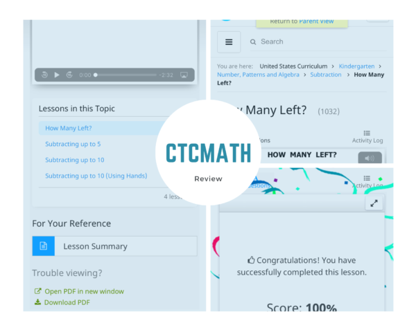 CTCMath Review