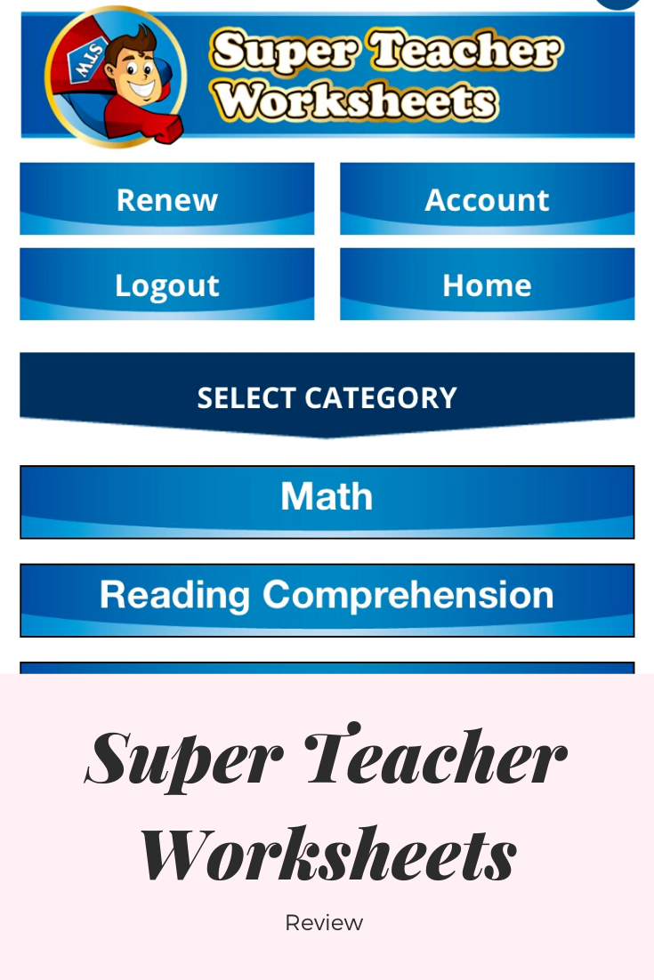 super teacher worksheets math