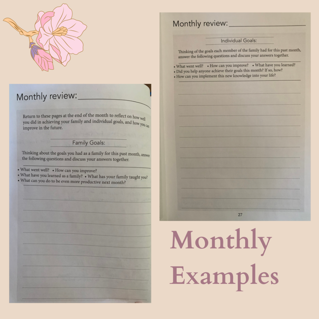 monthly examples